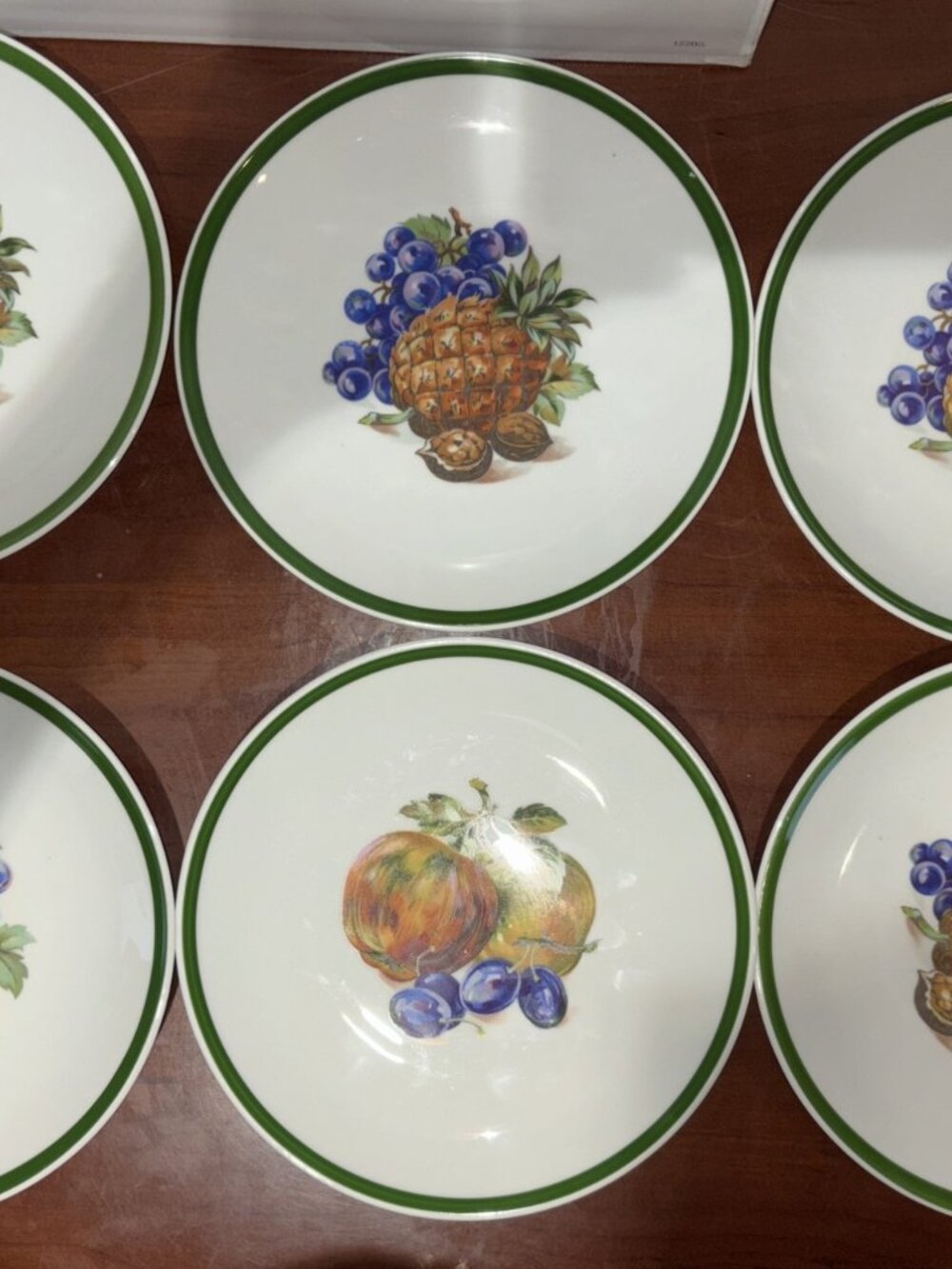 Vintage Kahla Porcelain Side Plates Fruits & Nuts